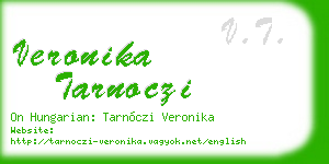 veronika tarnoczi business card
