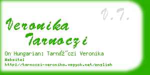 veronika tarnoczi business card